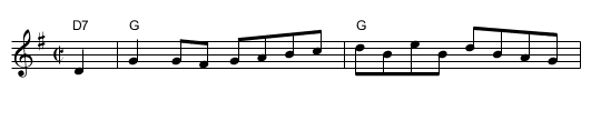 Teetotaler's Reel - staff notation