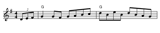 Teetotaller's Reel - staff notation