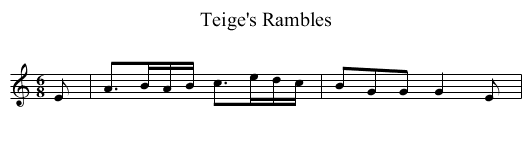Teige's Rambles - staff notation