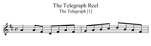 Telegraph Reel, The - staff notation