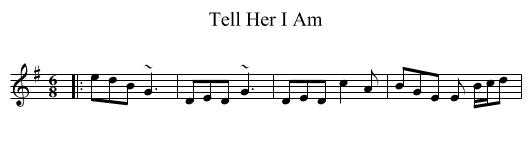 Tell Her I Am - staff notation