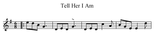 Tell Her I Am - staff notation