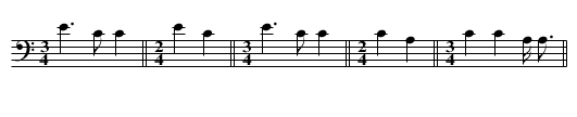 Tell Her - staff notation