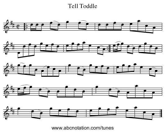 Tell Toddle - staff notation