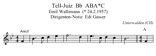 Tell-Juiz  Bb  ABA*C - staff notation