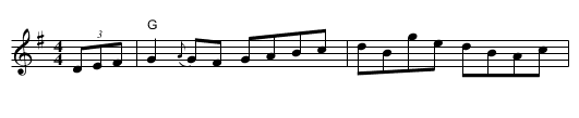 Temperance Reel - staff notation