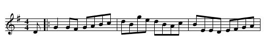 Temperance Reel - staff notation