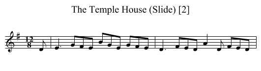 Temple House (Slide) [2], The - staff notation