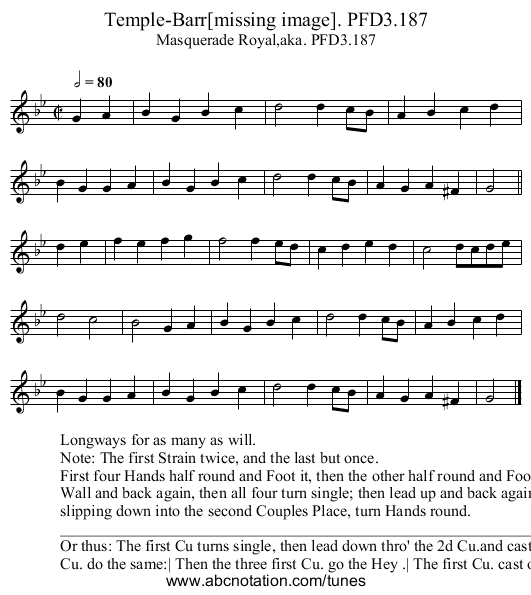 Temple-Barr[missing image]. PFD3.187 - staff notation