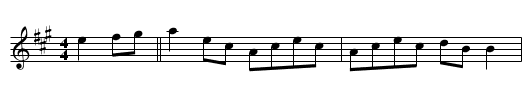 Templeglantine (A) - staff notation