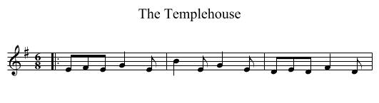 Templehouse, The  - staff notation