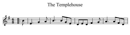 Templehouse, The  - staff notation