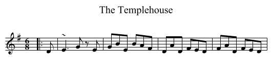 Templehouse, The  - staff notation