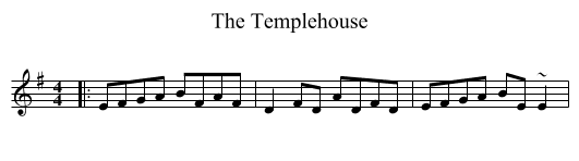 Templehouse, The  - staff notation