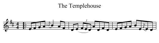 Templehouse, The  - staff notation