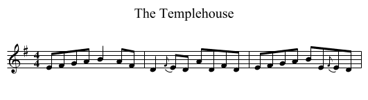 Templehouse, The - staff notation