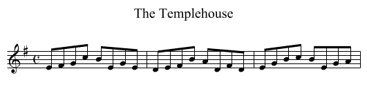Templehouse, The - staff notation