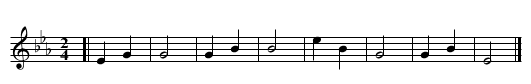 Ten O'Clock - staff notation