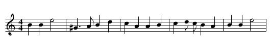 Ten Pound Lass - staff notation