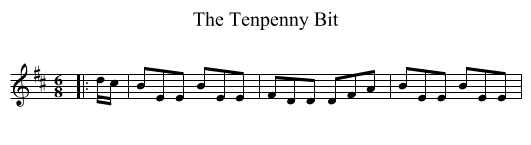 Tenpenny Bit, The  - staff notation