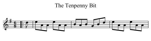 Tenpenny Bit, The  - staff notation