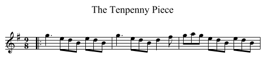 Tenpenny Piece, The  - staff notation