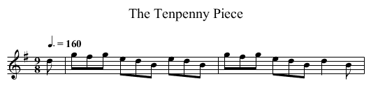 Tenpenny Piece, The - staff notation