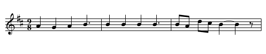 Tepeler, tepeler, yuksek tepeler - staff notation