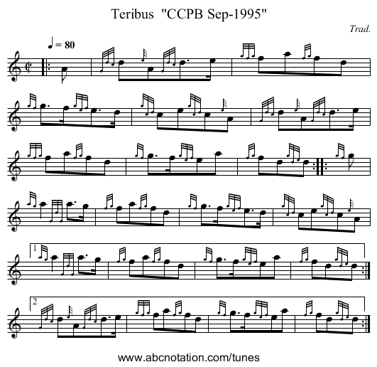Teribus CCPB Sep-1995 - staff notation