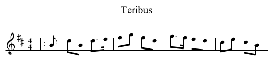 Teribus - staff notation