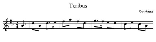 Teribus - staff notation