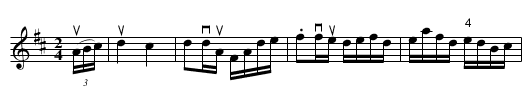 Terpsichorean -- Hornpipe - staff notation
