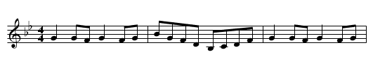 Terry Teehan's - staff notation