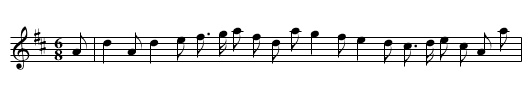 Tersicourante - staff notation