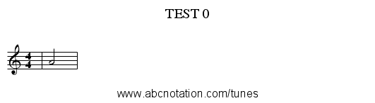 TEST 0 - staff notation