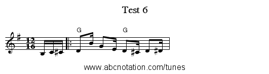 Test 6 - staff notation