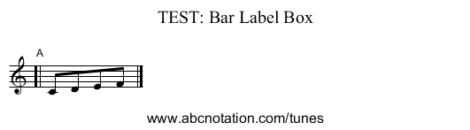 TEST: Bar Label Box - staff notation