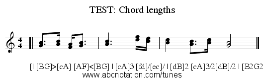 TEST: Chord lengths - staff notation