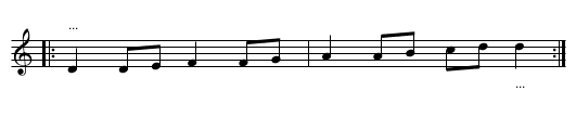 TEST: dots - staff notation