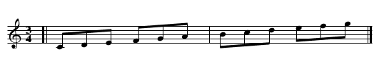 TEST: French Violin Clef - staff notation