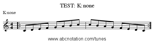 TEST: K:none - staff notation