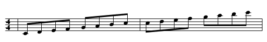 TEST: No clef - staff notation