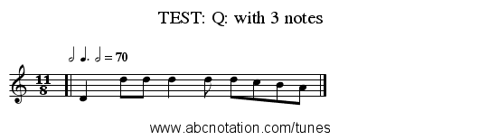 TEST: Q: with 3 notes - staff notation