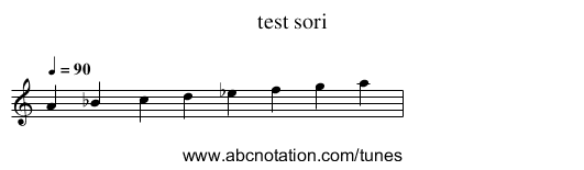 test sori - staff notation