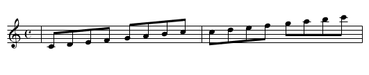 TEST Voice change Flute to Piccolo - staff notation