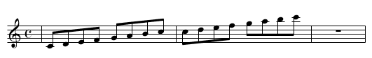TEST Voice change Flute to Piccolo - staff notation