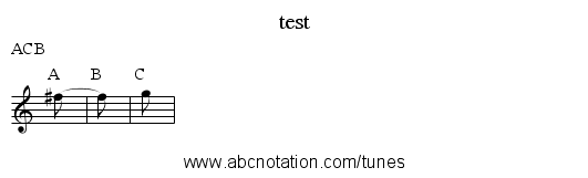 test - staff notation