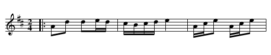 Tettiho - staff notation