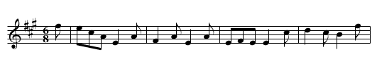 Teviot Bridge - staff notation
