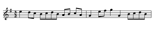 Tew Hornpipe - staff notation